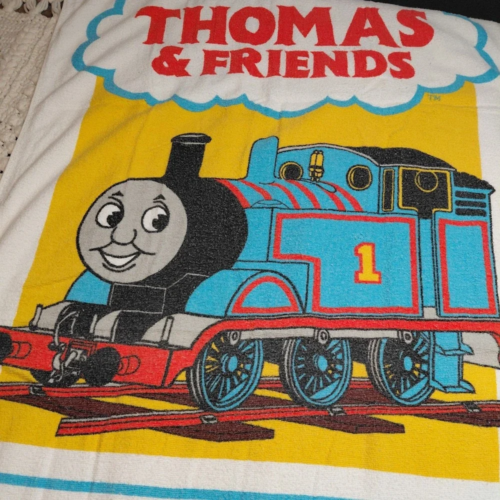 Vtg Thomas The‎ Train Beach Towel 27 X 54 Colorful Nostalgia Kids 2002 Y2K Show